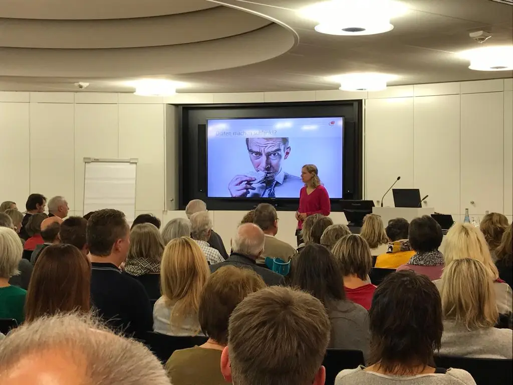 Vortrag mit Präsentation und Publikum